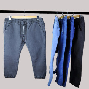 Jogger de Mezclilla Gris