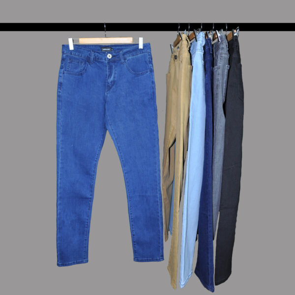 Jeans Tubo Azul Petroleo