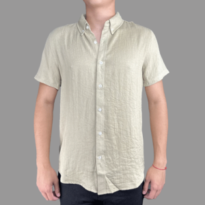Camisa Lino Khaki